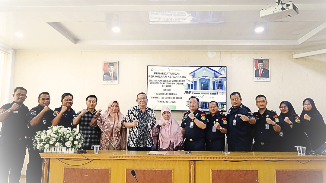 Penandatanganan Perjanjian Kerja Sama Stasiun Pengawasan Sumber Daya Kelautan dan Perikanan (PSDKP) Belawan dengan Fakultas Pertanian USU Tahun 2024–2025